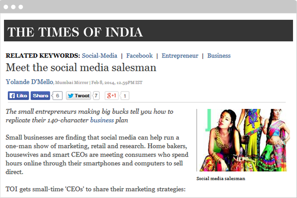 SellMojo in The Times Of India